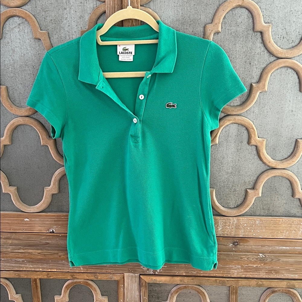 Lacoste Vibrant Green Polo Shirt